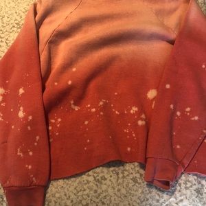 I stole my boyfriends shirt smiley crop sweatshirt